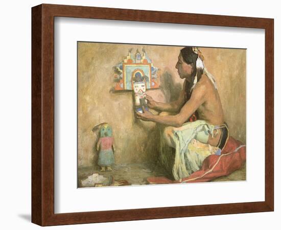 Hopi Kachina, 1929-Eanger Irving Couse-Framed Giclee Print