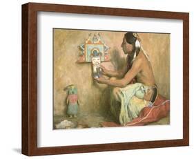 Hopi Kachina, 1929-Eanger Irving Couse-Framed Giclee Print