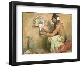 Hopi Kachina, 1929-Eanger Irving Couse-Framed Giclee Print