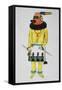 Hopi Kachinas, Man with Helmet with Markings-null-Framed Stretched Canvas