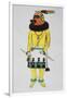 Hopi Kachinas, Man with Helmet with Markings-null-Framed Giclee Print