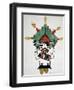 Hopi Kachinas: Small Figure, Kneeling, Wearing Large Headdress-null-Framed Giclee Print