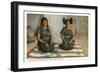 Hopi Mother and Daughter-null-Framed Art Print