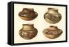 Hopi Polychrome Pots from Sikyatki-null-Framed Stretched Canvas