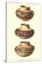 Hopi Polychrome Pots from Sikyatki-null-Stretched Canvas