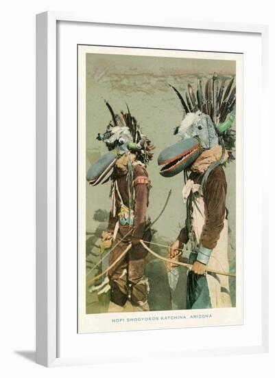 Hopi Shooyokos Katchinas, Arizona-null-Framed Art Print