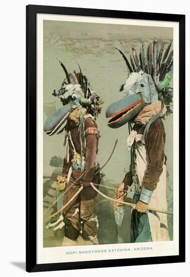 Hopi Shooyokos Katchinas, Arizona-null-Framed Art Print