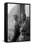 Hoping for Work-Dorothea Lange-Framed Stretched Canvas