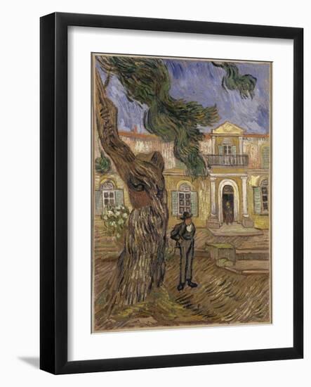 Hôpital Saint-Paul à Saint-Rémy-de-Provence-Vincent van Gogh-Framed Giclee Print