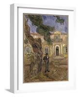 Hôpital Saint-Paul à Saint-Rémy-de-Provence-Vincent van Gogh-Framed Giclee Print