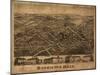 Hopkinton, Massachusetts - Panoramic Map-Lantern Press-Mounted Art Print
