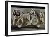 Hoplite on Chariot, Detail of Frieze of Marble Sarcophagus known as Mourners-null-Framed Giclee Print