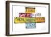 Hopper Say It In Words-Gregory Constantine-Framed Giclee Print