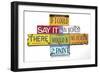 Hopper Say It In Words-Gregory Constantine-Framed Giclee Print