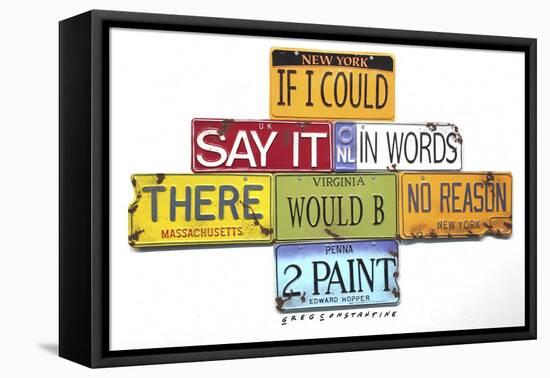 Hopper Say It In Words-Gregory Constantine-Framed Stretched Canvas