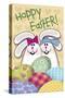 Hoppy Easter Patch Eggs-Margaret Wilson-Stretched Canvas
