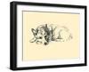 Hoppy (Welsh Corgi)-Lucy Dawson-Framed Art Print