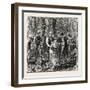 Hops and Hop Pickers, in a Kentish Hop Garden, Kent, England, Measuring the Hops, 1876, Uk-null-Framed Giclee Print