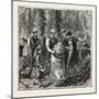 Hops and Hop Pickers, in a Kentish Hop Garden, Kent, England, Measuring the Hops, 1876, Uk-null-Mounted Giclee Print