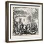 Hops and Hop Pickers, in a Kentish Hop Garden, Kent, England, the Temporary Home, 1876, Uk-null-Framed Giclee Print