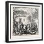 Hops and Hop Pickers, in a Kentish Hop Garden, Kent, England, the Temporary Home, 1876, Uk-null-Framed Giclee Print