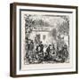 Hops and Hop Pickers, in a Kentish Hop Garden, Kent, England, the Temporary Home, 1876, Uk-null-Framed Giclee Print