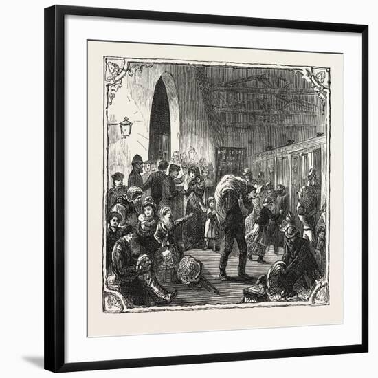 Hops and Hop Pickers-null-Framed Giclee Print