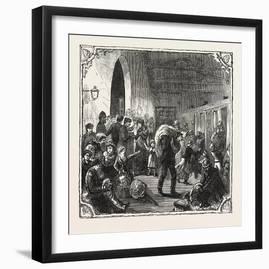 Hops and Hop Pickers-null-Framed Giclee Print