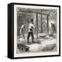Hops and Hop Pickers-null-Framed Stretched Canvas