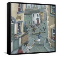 Hopscotch Down the Hill-Peter Adderley-Framed Stretched Canvas