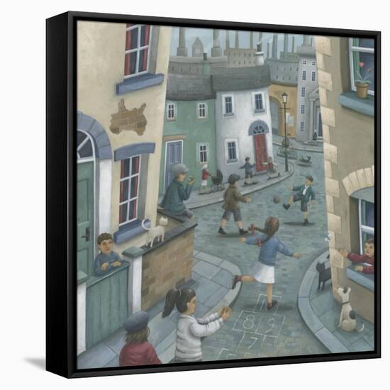 Hopscotch Down the Hill-Peter Adderley-Framed Stretched Canvas