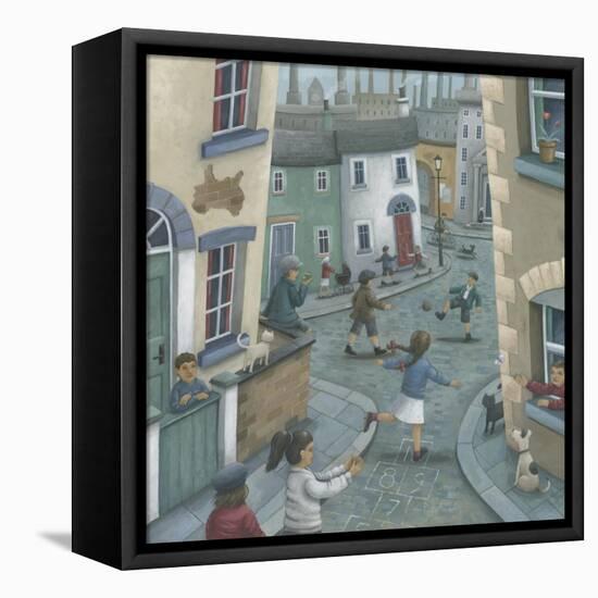 Hopscotch Down the Hill-Peter Adderley-Framed Stretched Canvas