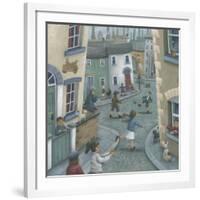 Hopscotch Down the Hill-Peter Adderley-Framed Art Print