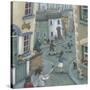 Hopscotch Down the Hill-Peter Adderley-Stretched Canvas