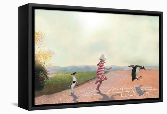 Hopscotch-Nancy Tillman-Framed Stretched Canvas