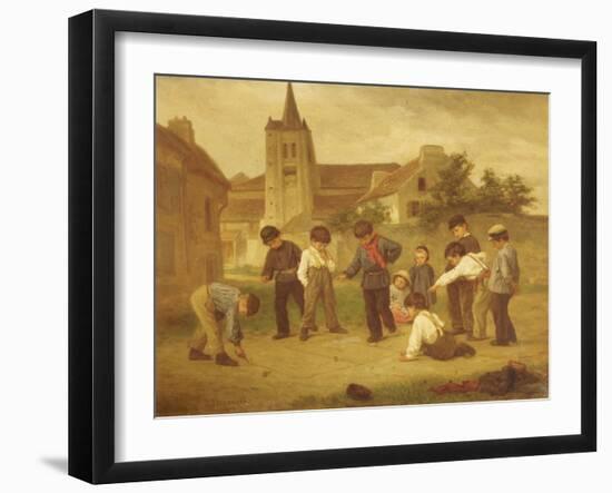 Hopscotch-Theophile Emmanuel Duverger-Framed Giclee Print