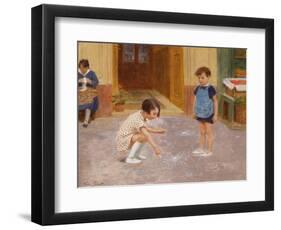 Hopscotch-Victor Gabriel Gilbert-Framed Giclee Print