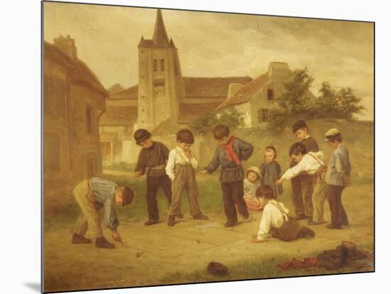 Hopscotch-Theophile Emmanuel Duverger-Mounted Giclee Print