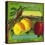 Hopson's Apple Crate Label - Milton, WA-Lantern Press-Stretched Canvas