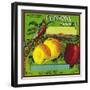 Hopson's Apple Crate Label - Milton, WA-Lantern Press-Framed Art Print