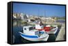 Hora, Harbour, Pigadia, Karpathos Island, Dodecanese, Greek Islands, Greece, Europe-Tuul-Framed Stretched Canvas