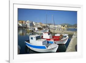 Hora, Harbour, Pigadia, Karpathos Island, Dodecanese, Greek Islands, Greece, Europe-Tuul-Framed Photographic Print