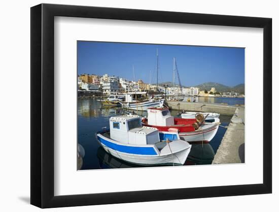 Hora, Harbour, Pigadia, Karpathos Island, Dodecanese, Greek Islands, Greece, Europe-Tuul-Framed Photographic Print