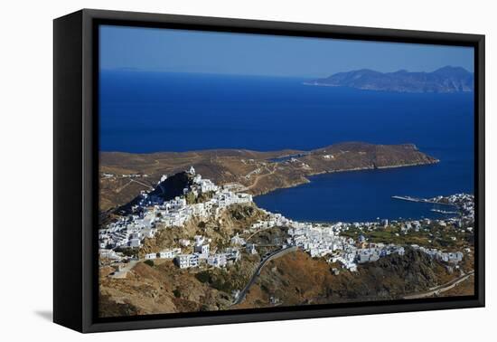 Hora, the Main Town on Serifos on a Rocky Spur, Serifos Island, Cyclades, Greek Islands, Greece-Tuul-Framed Stretched Canvas