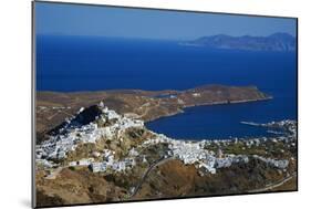 Hora, the Main Town on Serifos on a Rocky Spur, Serifos Island, Cyclades, Greek Islands, Greece-Tuul-Mounted Photographic Print