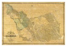 The County of Alameda California, c.1857-Horace A^ Higley-Mounted Art Print