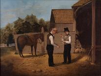 Bargaining for a Horse, 1850-1855-Horace Bundy-Framed Giclee Print