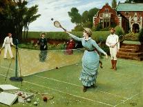 Tennis Players, 1885-Horace Henry Cauty-Framed Stretched Canvas