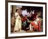Horace, Virgil and Varius at the House of Maecenas-Charles Francois Jalabert-Framed Giclee Print