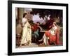 Horace, Virgil and Varius at the House of Maecenas-Charles Francois Jalabert-Framed Giclee Print